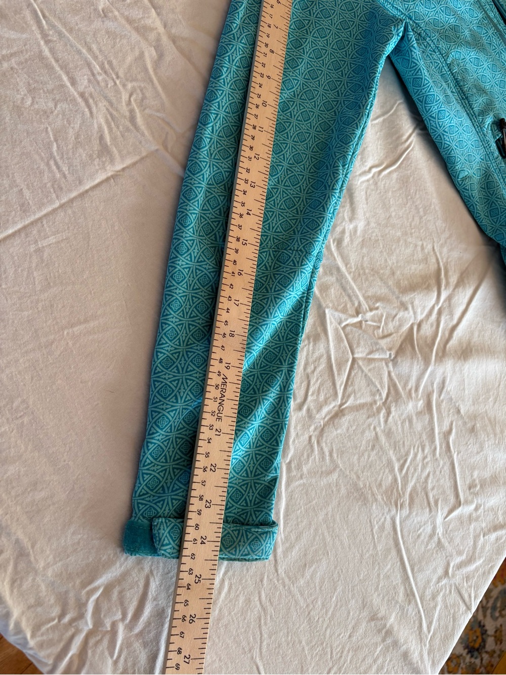 Women’s Turquoise Patterned Softshell Roper Jacket - Picture 4 of 6